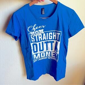 Cheer mom cheerleader casual graphic tee shirt ladies size medium M